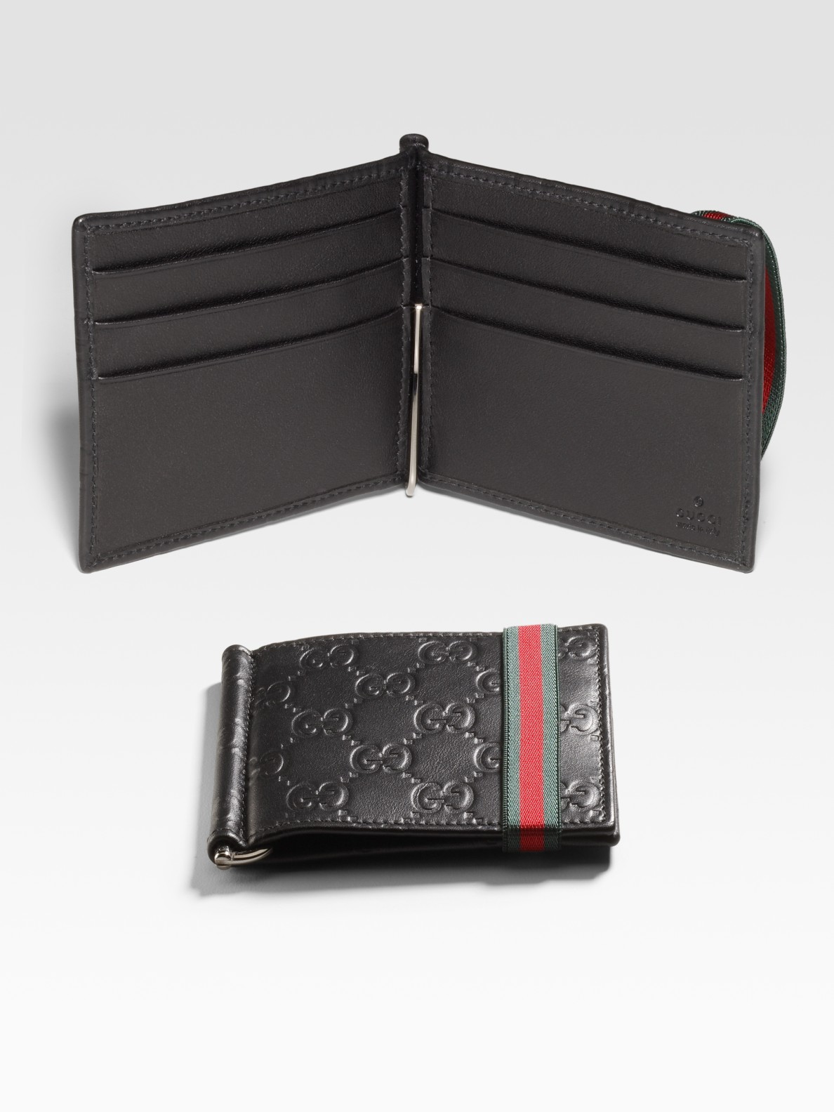 Lyst - Gucci Money Clip Wallet in Black for Men