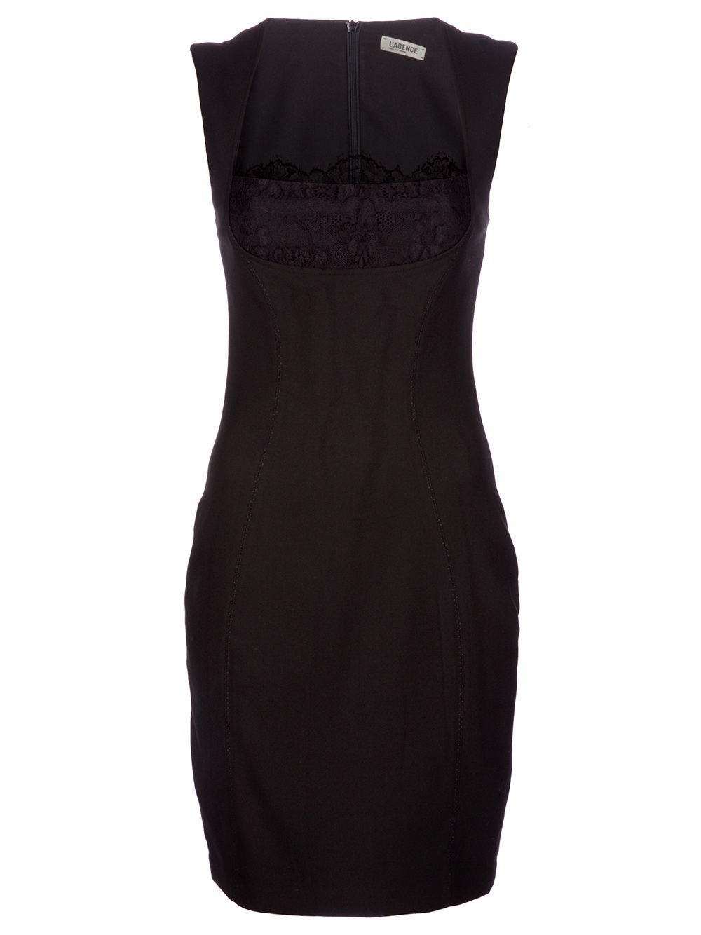 L'agence Lagence Black Lace Dress Black Polyester/rayon/spandex ...