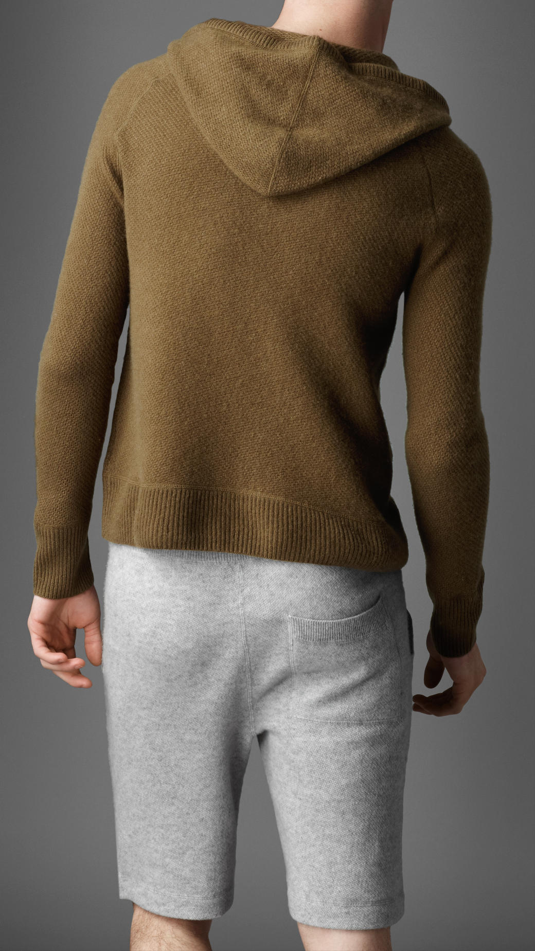 Lyst Burberry Hooded Lounge Jacket in Natural for Men