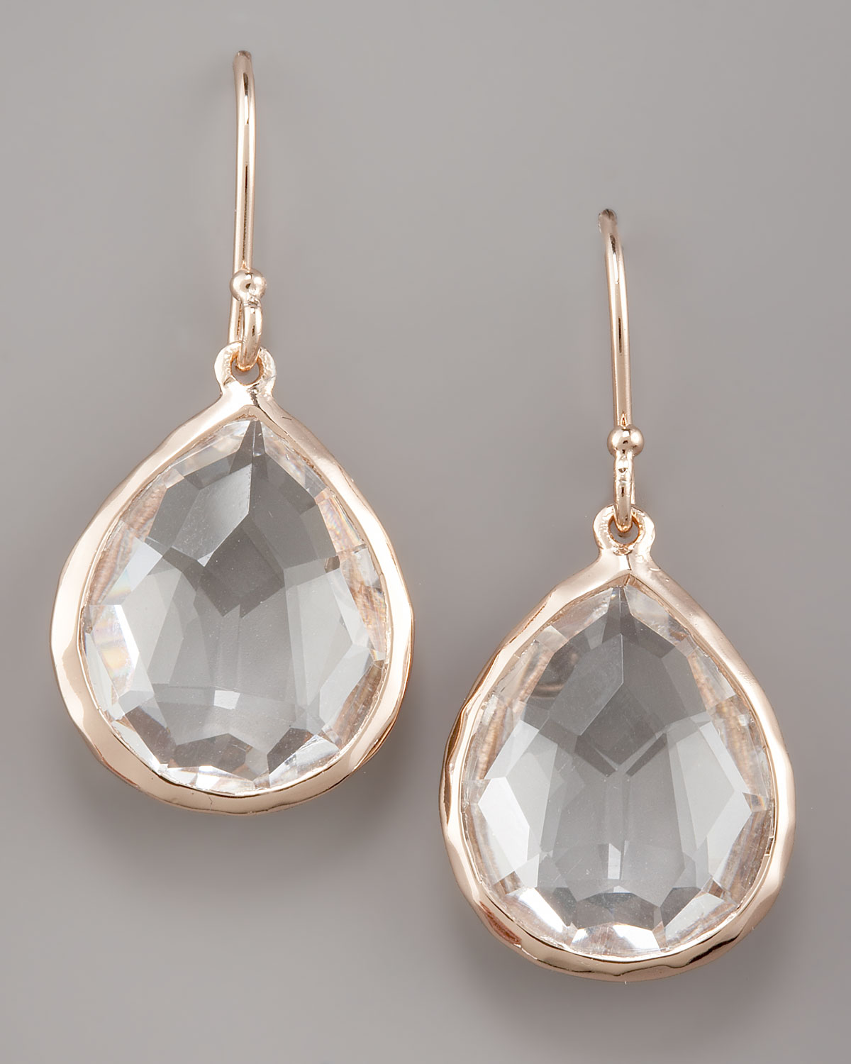 Lyst Ippolita Rose Mini Teardrop Earrings In Metallic Gallery
