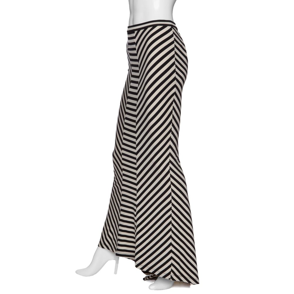 Torn by ronny kobo Mermaid Stripe Skirt in Black | Lyst