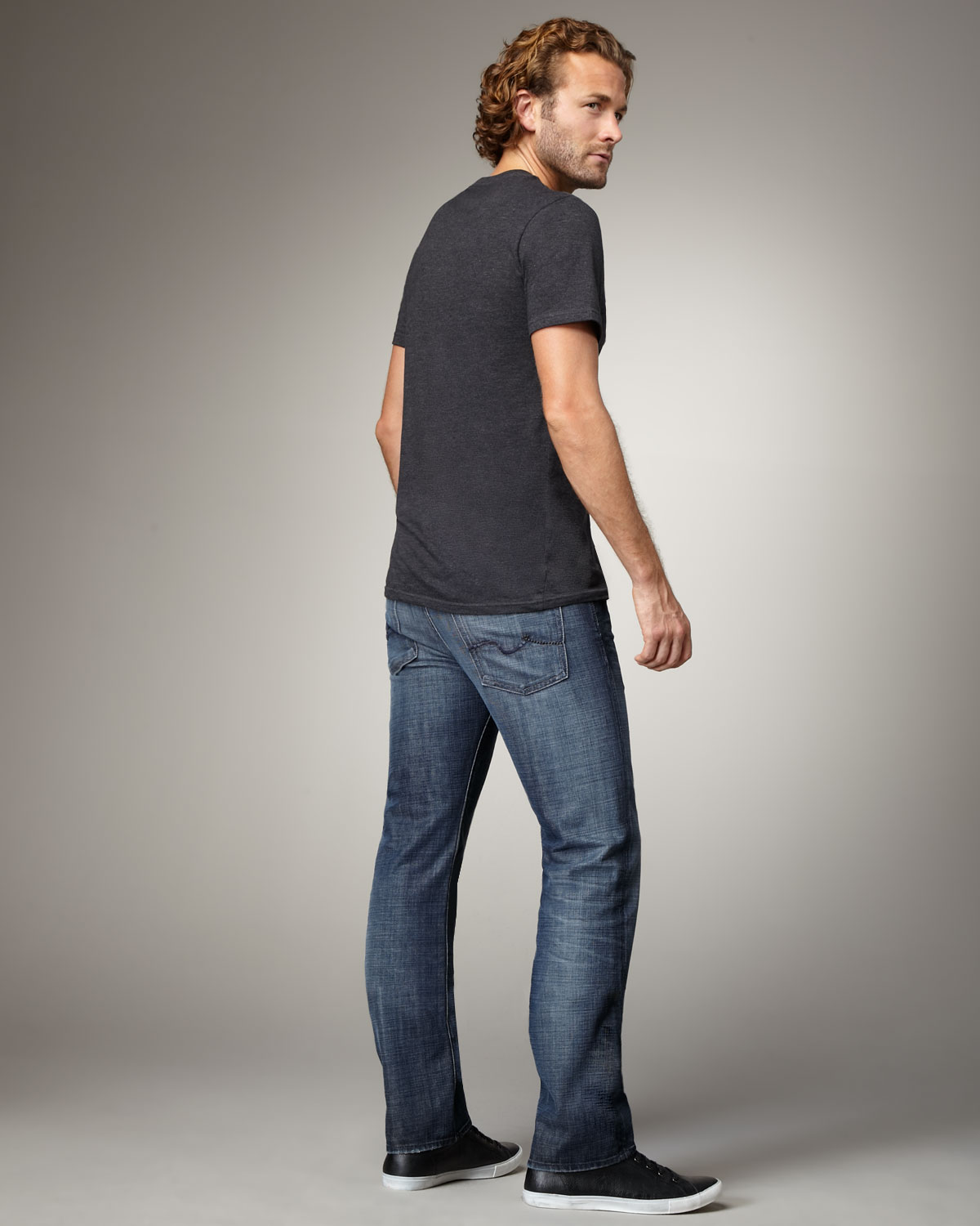 lyst-7-for-all-mankind-standard-dark-blue-jeans-in-blue-for-men