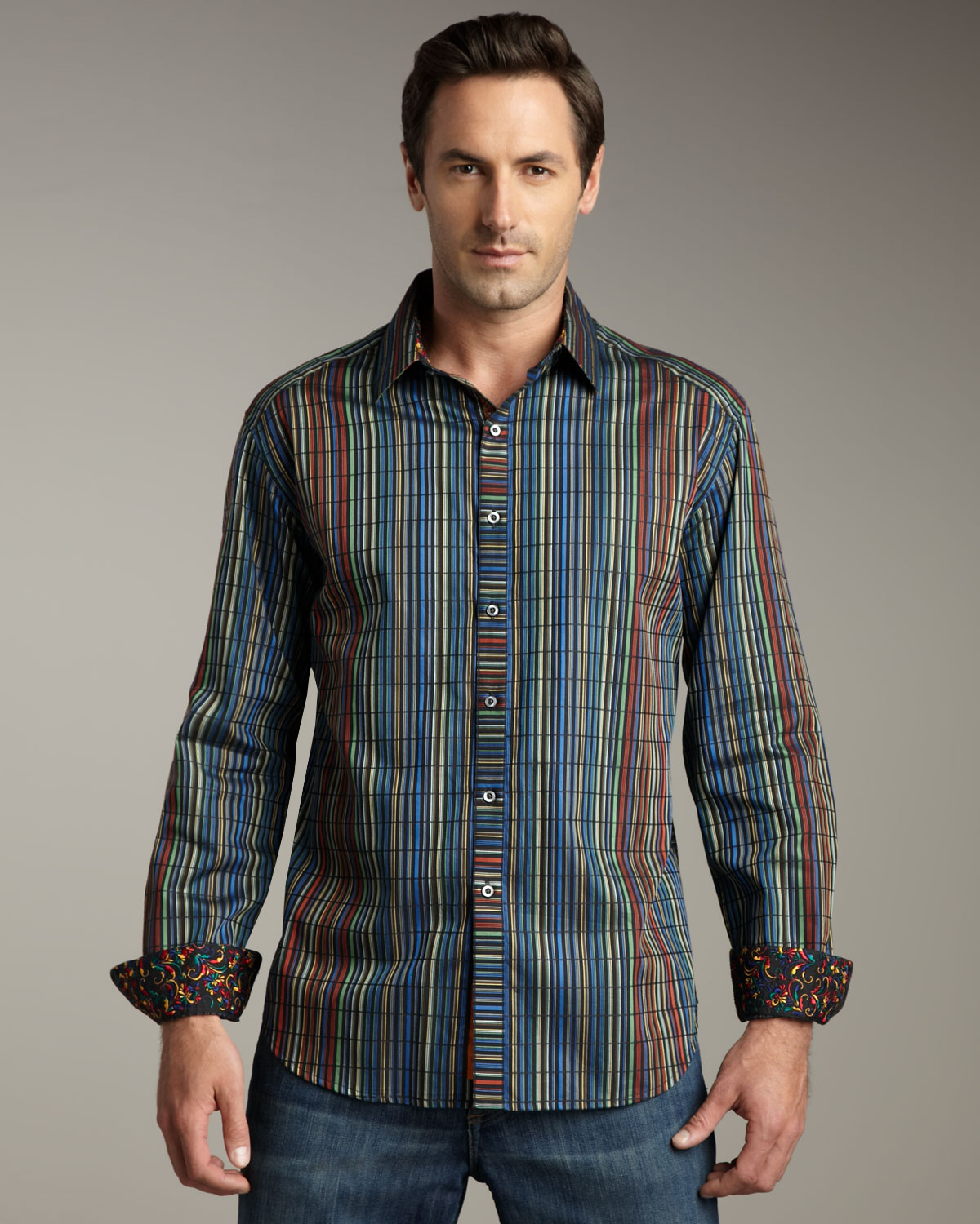 Robert graham Altec Striped Woven Shirt for Men | Lyst