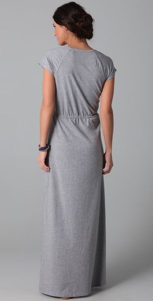 Splendid Heather Maxi Dress in Gray (grey) | Lyst