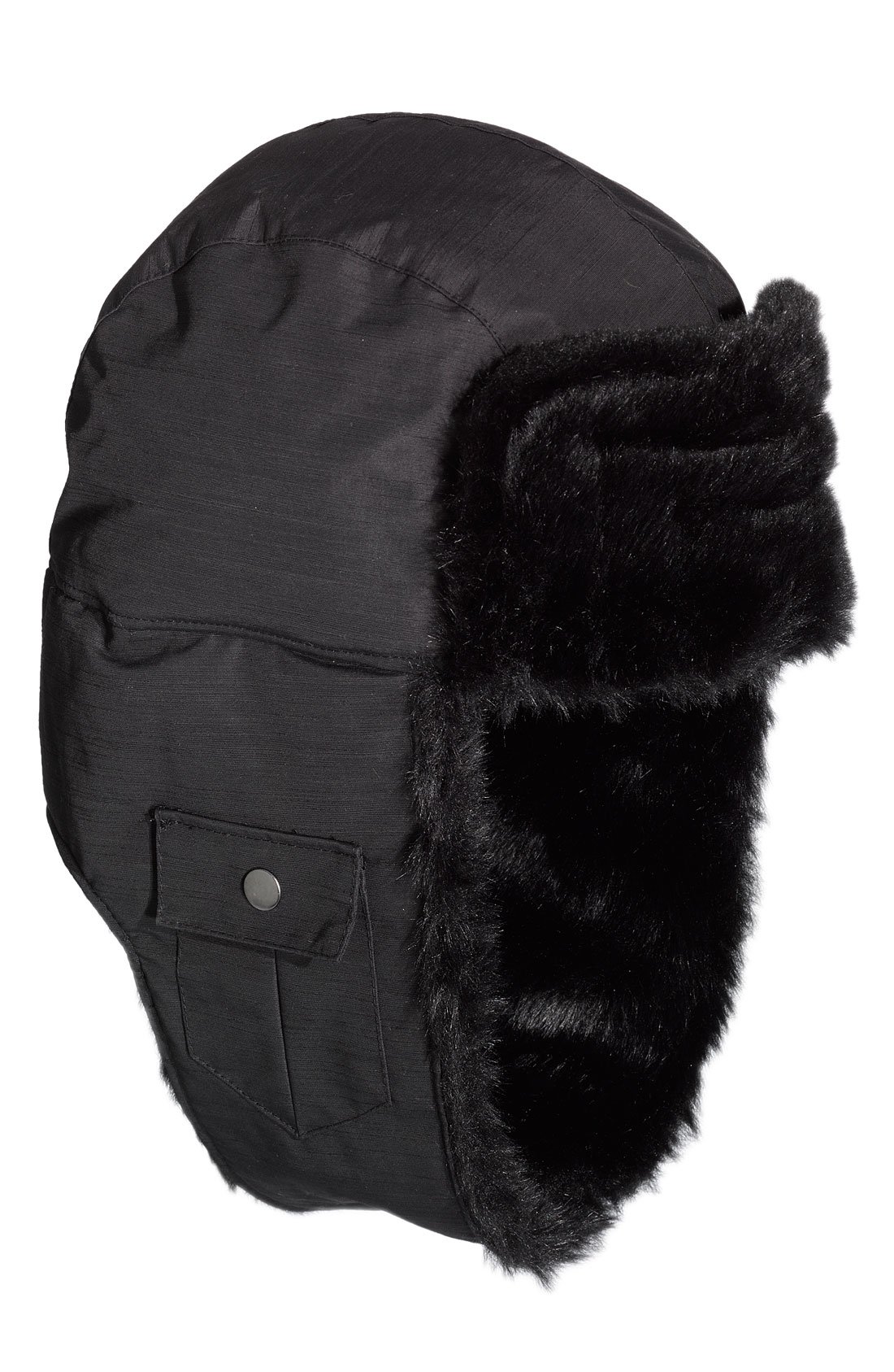 The North Face Faux Shearling Bomber Hat in Black for Men (tnf black ...