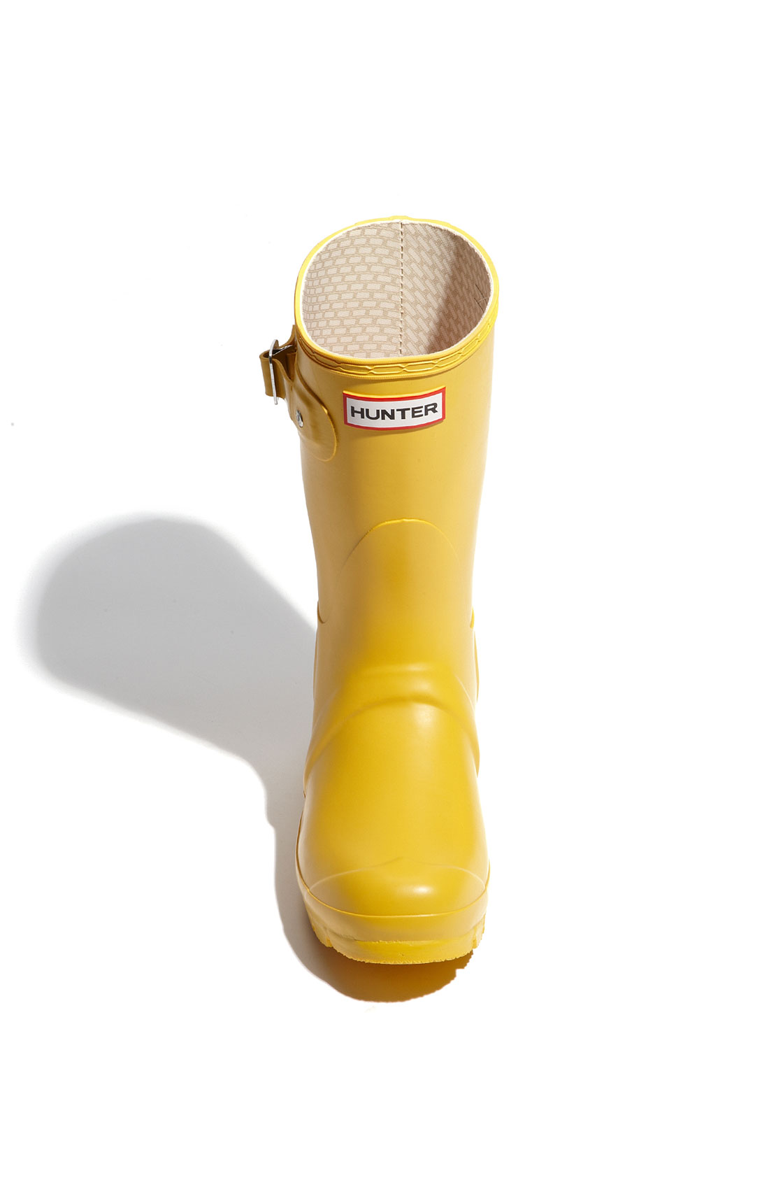 short yellow hunter rain boots
