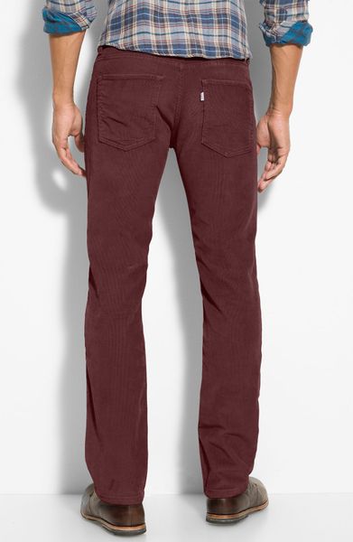 Levi's 511™ Corduroy Pants in Red for Men (bbq) | Lyst