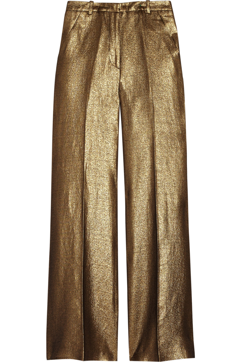 3.1 Phillip Lim Metallic Wide-leg Pants in Gold | Lyst