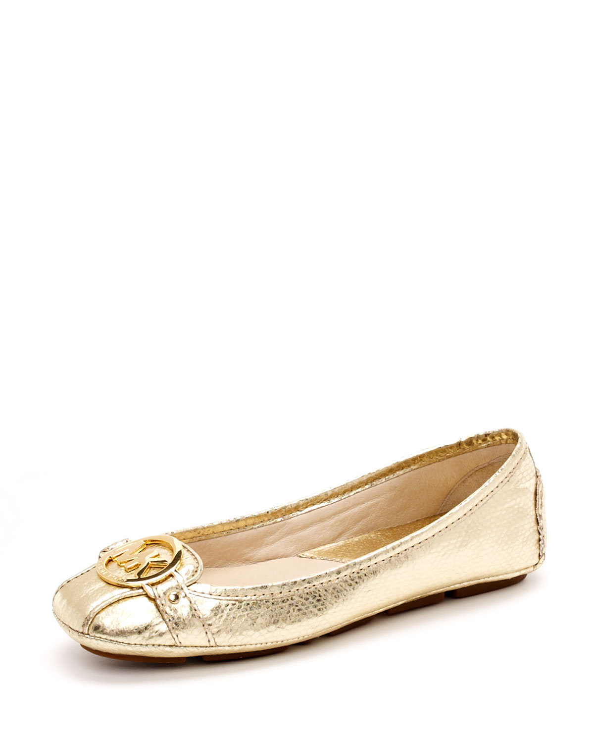 Michael Michael Kors Fulton Moccasin, Gold in Gold | Lyst