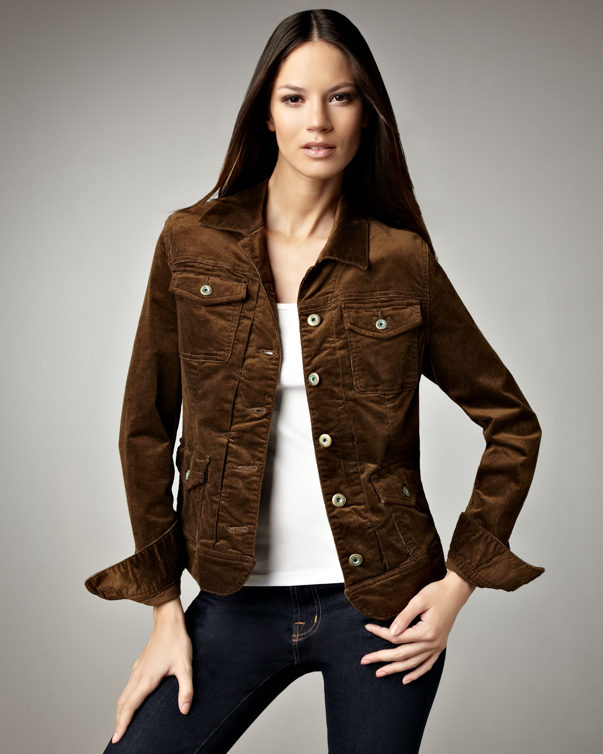 Corduroy Jacket For Women - Jacket To