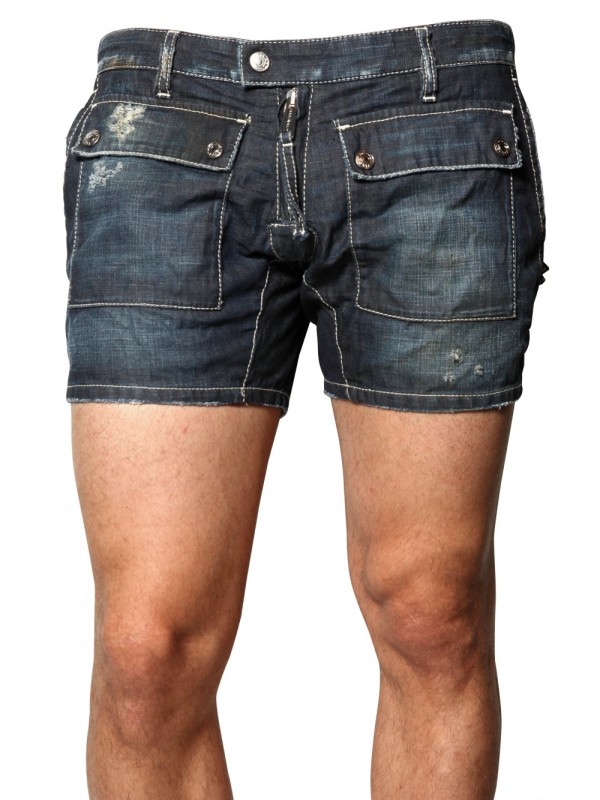 Dsquared² Lightweight Denim Cargo Shorts in Blue for Men | Lyst