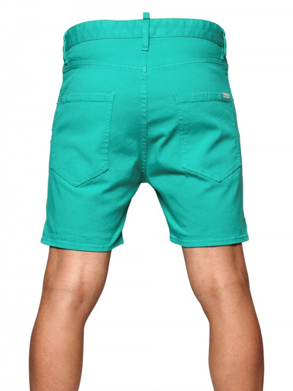 Lyst Dsquared² Stretch Denim Shorts in Blue for Men