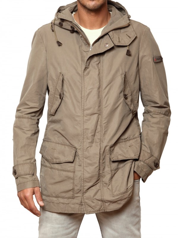 Peuterey Croaker Cotton Eskimo Sport Jacket in Beige for Men | Lyst