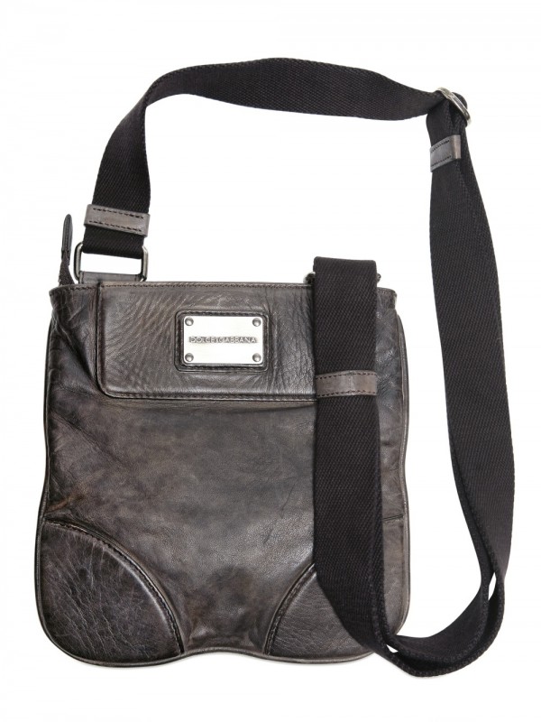 Lyst Dolce Gabbana Leather Bag In Black For Men Gallery