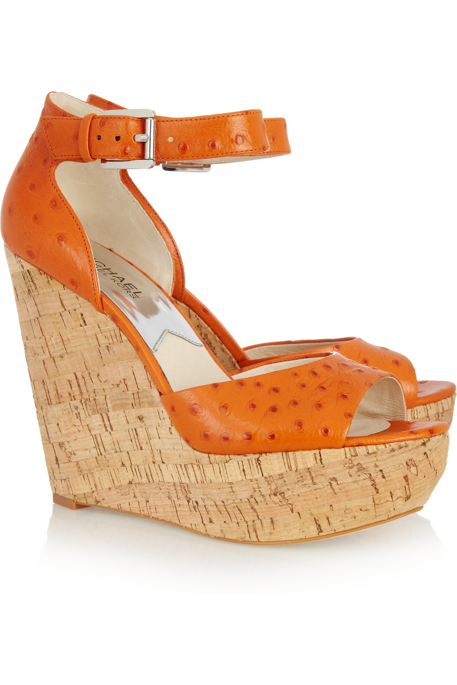 mk orange sandals