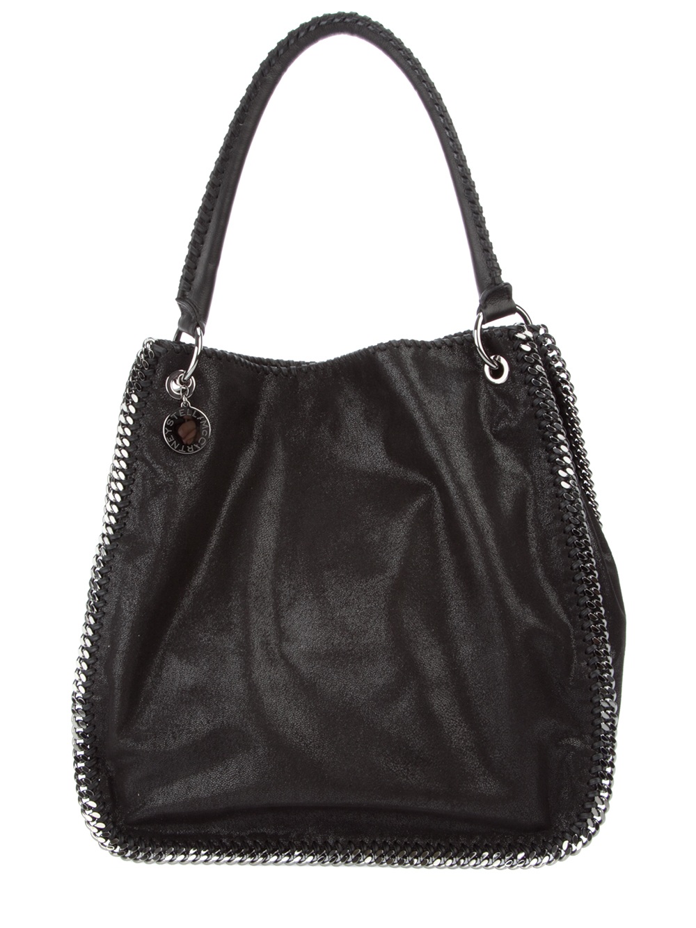 Stella Mccartney Falabella Hobo Bag in Black | Lyst
