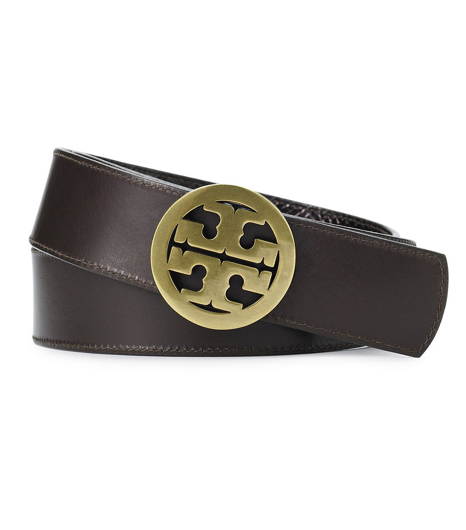 Tory Burch Reversible Logo Belt in Brown | Lyst