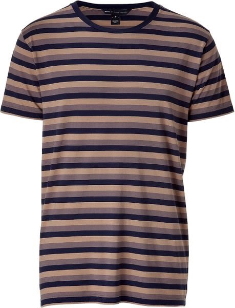 Marc By Marc Jacobs Lavender/grey Multi Color Striped T-shirt in Purple ...
