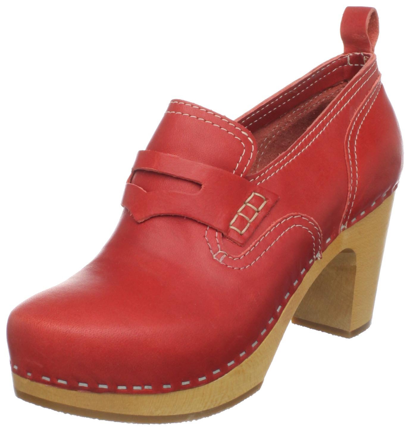 Swedish Hasbeens Swedish Hasbeens Womens 444 Clog in Red | Lyst