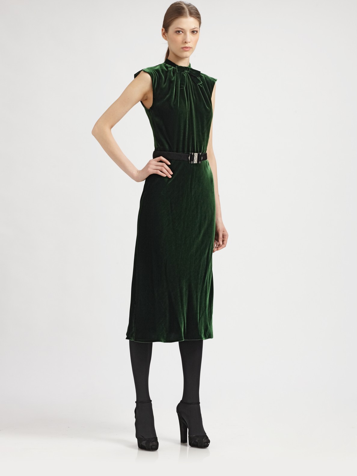 Ralph Lauren Collection Susan Dress in Green (emerald) | Lyst