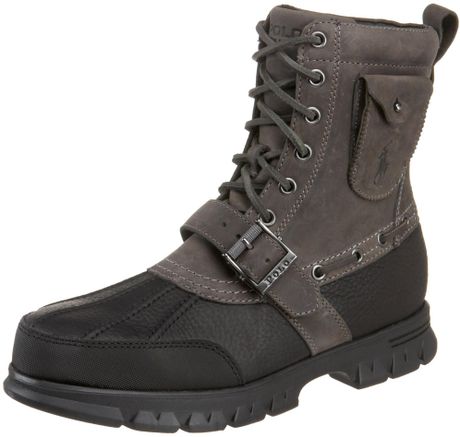 Polo Ralph Lauren Hamlin Lace Up Boot with Pocket in Gray for Men (grey ...