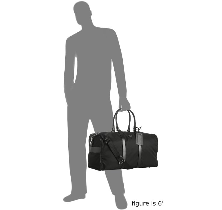 Prada Black Nylon Large Duffle Bag in Black for Men | Lyst  