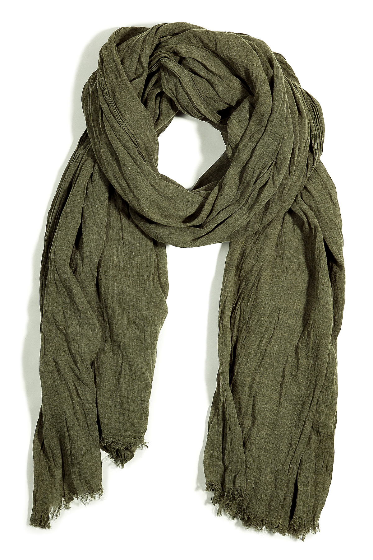 Lyst - Closed Military Olive Fringed Scarf in Green for Men