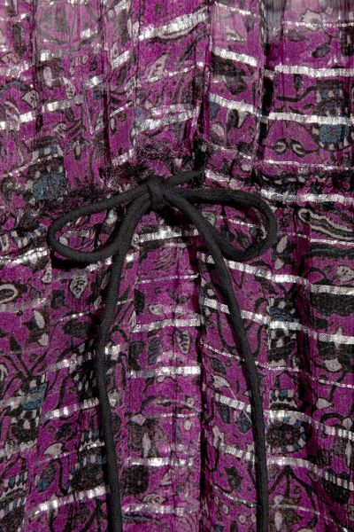 Isabel Marant Berheens Lurex and Silk-crepe Dress in Purple | Lyst