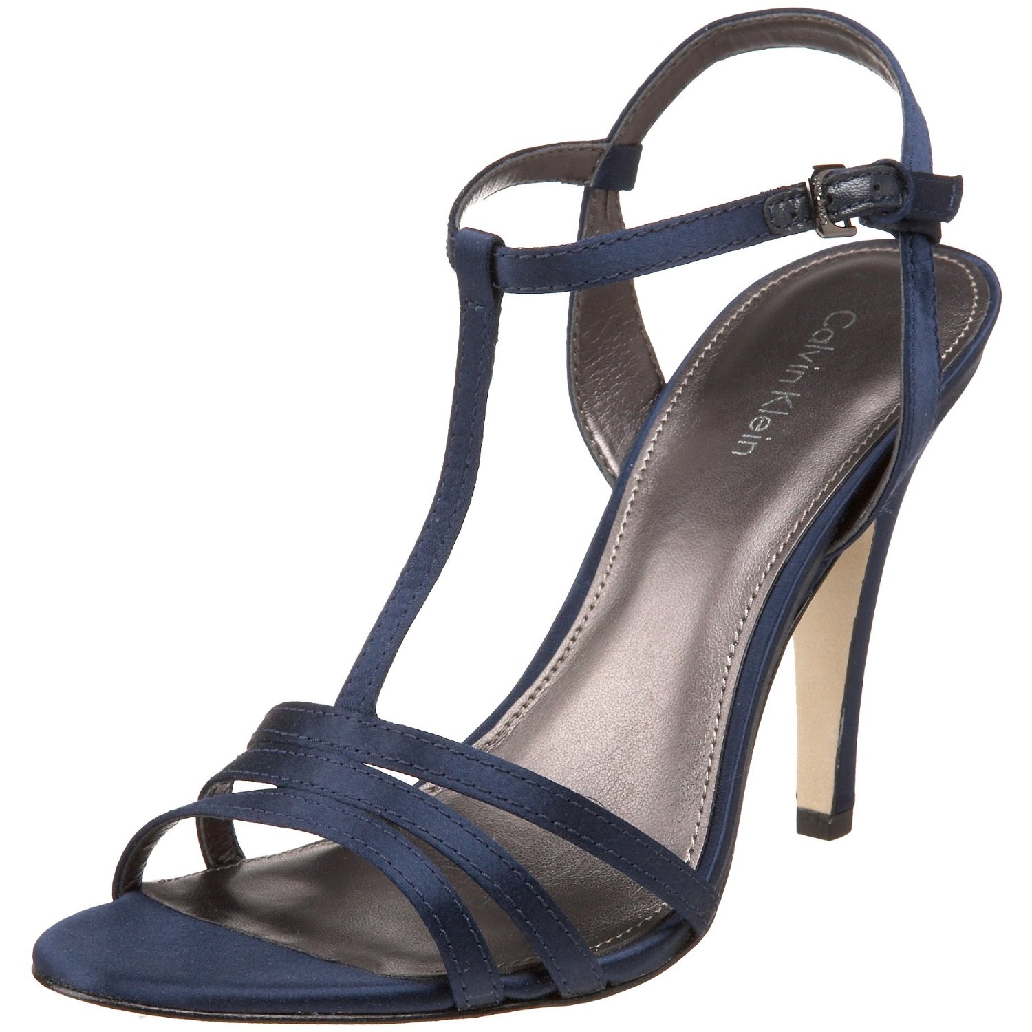 Calvin Klein Womens Rudie T Strap Sandal in Blue (midnight) | Lyst