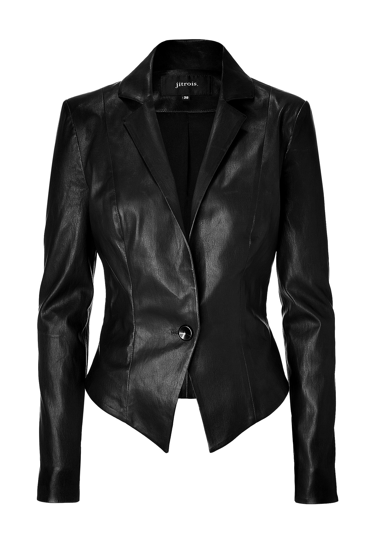 Jitrois Black Stretch Leather Jacket In Lyst Gallery