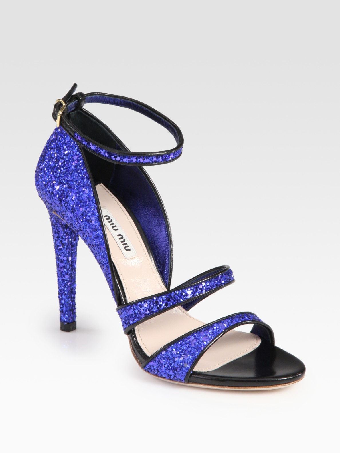 miu miu glitter sandals