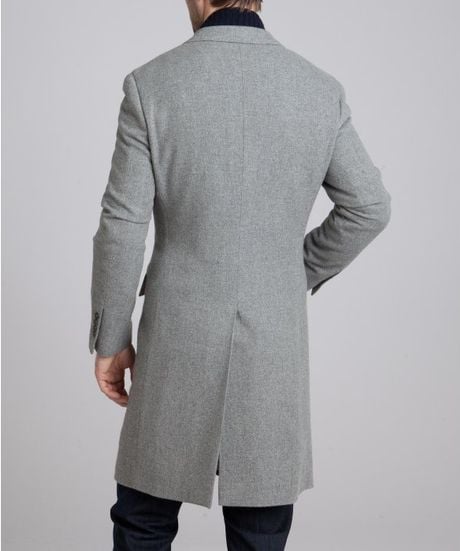 Brunello Cucinelli Cashmere Three Button Coat in Gray for Men (grey) | Lyst