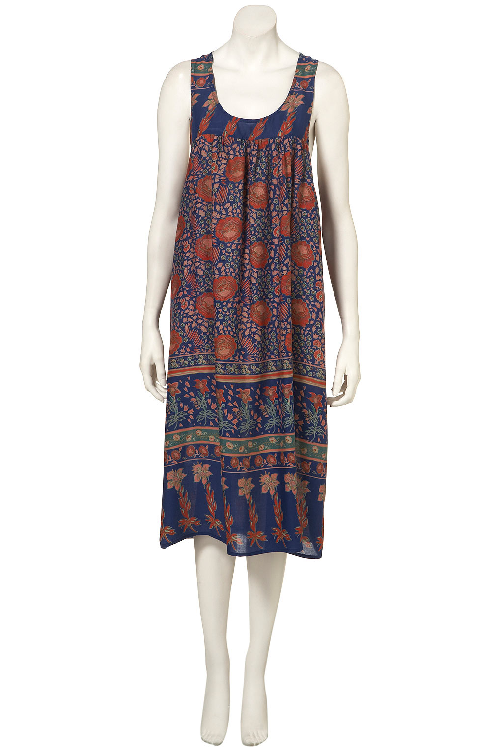 Lyst - Topshop Tile Print Dress By Band Of Gypsies in White