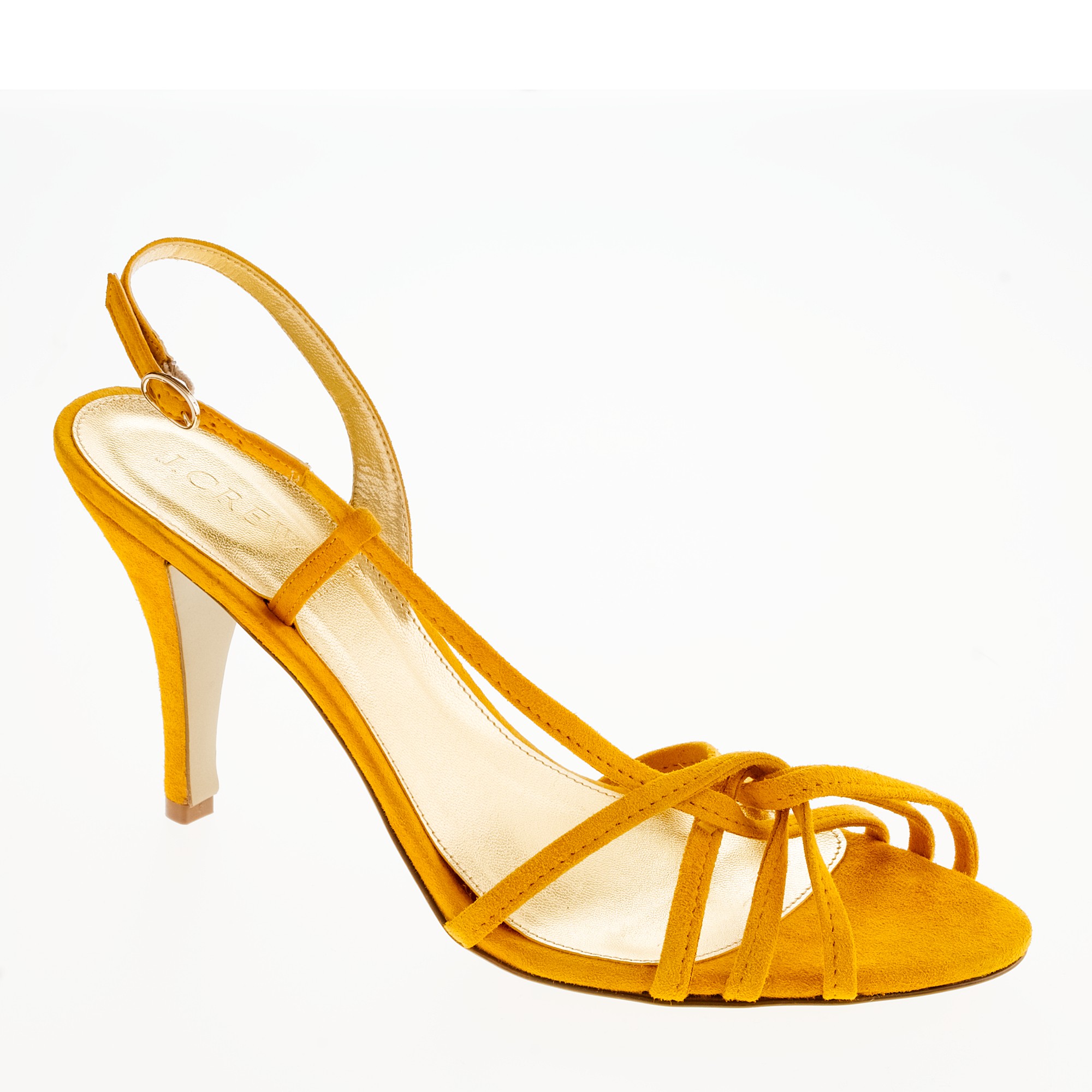 Strappy Heels: Strappy Yellow Sandals