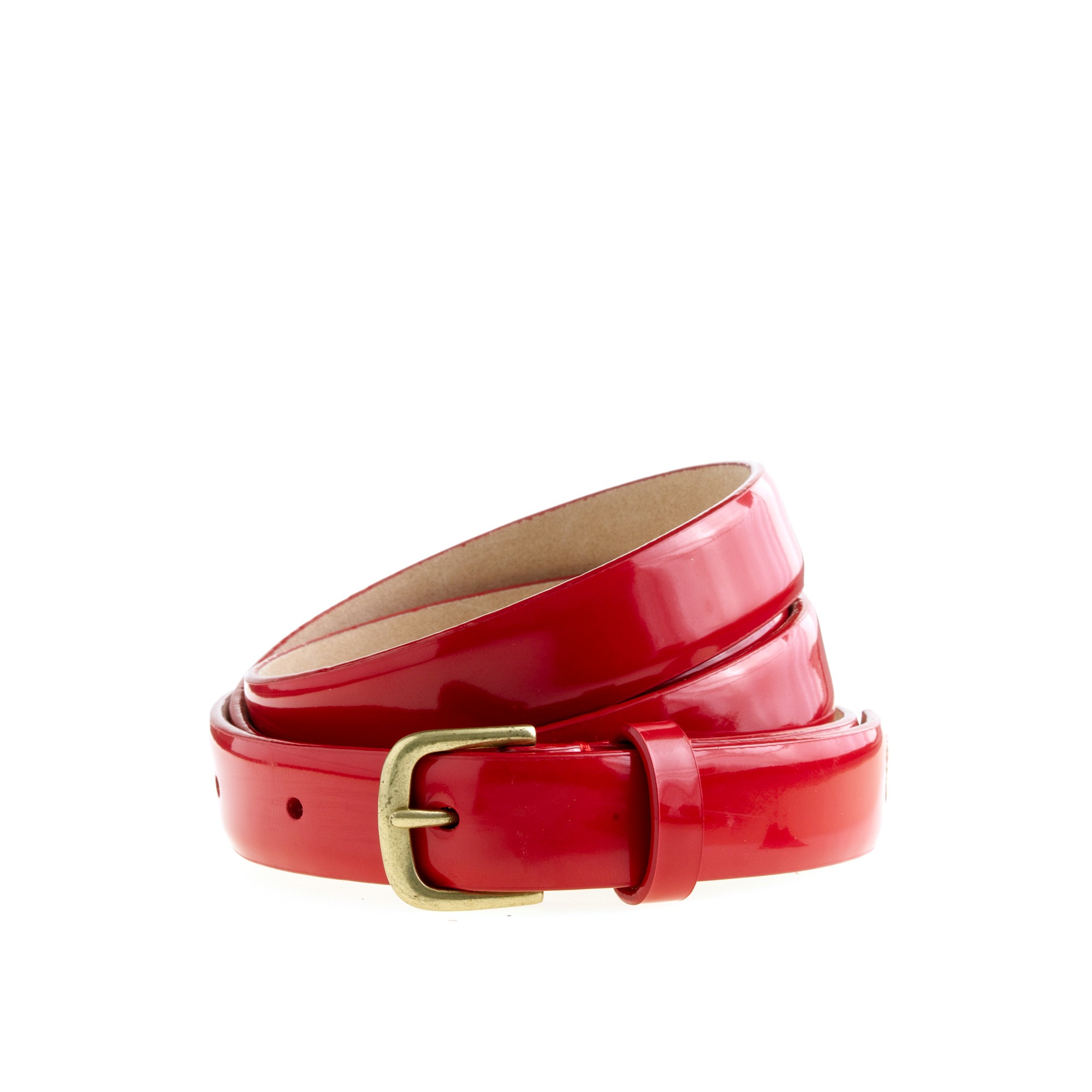 patent red leather
