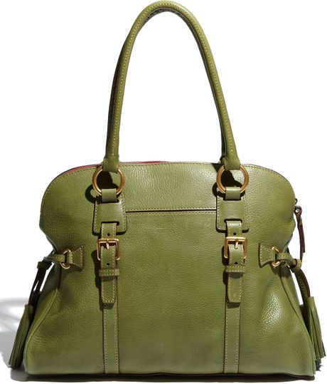 Dooney & Bourke Florentine Domed Buckle Satchel in Green (moss) | Lyst