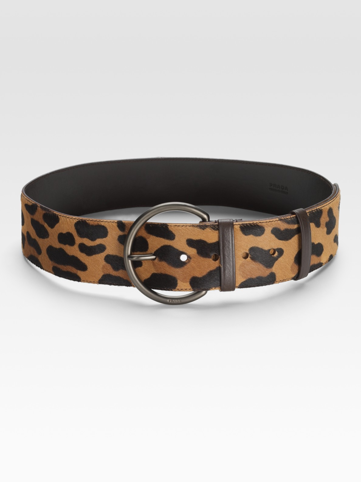 Prada Hair Calf Belt in Animal (leopard) | Lyst
