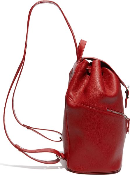Longchamp Leather Backpack in Red (red cinder) | Lyst