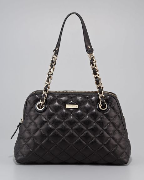 Kate Spade Leighton Quilted Leather Bag in Black | Lyst
