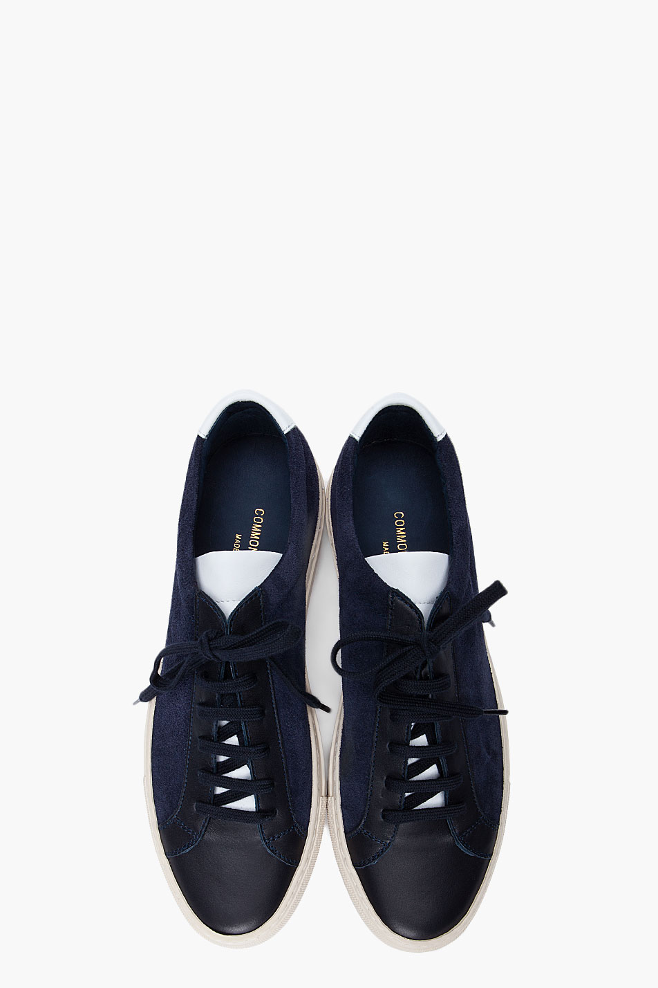Lyst - Common Projects Navy Suede Vintage Sneakers in Blue for Men