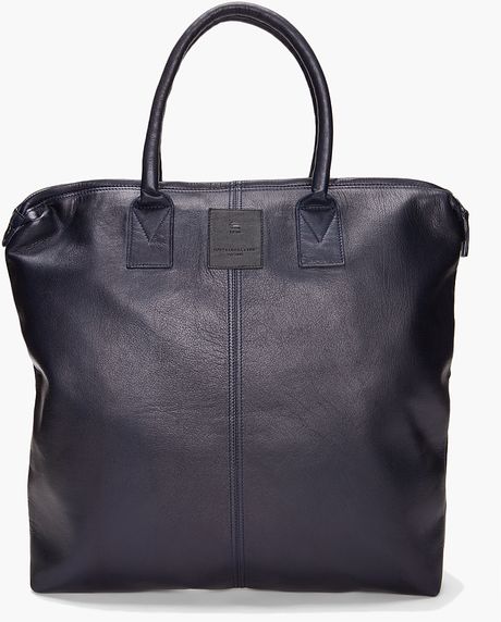 G-star Raw Cl Leather Shopper Bag in Blue for Men | Lyst