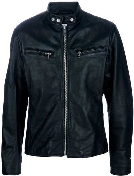 Ralph Lauren Stars and Stripes Leather Jacket in Black for Men | Lyst
