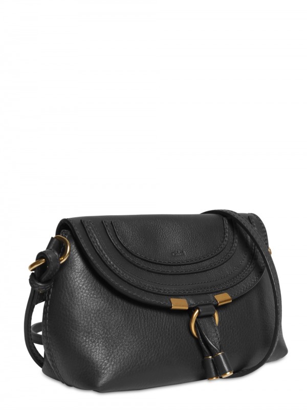 Lyst - Chloé Marcie Small Shoulder Bag in Black