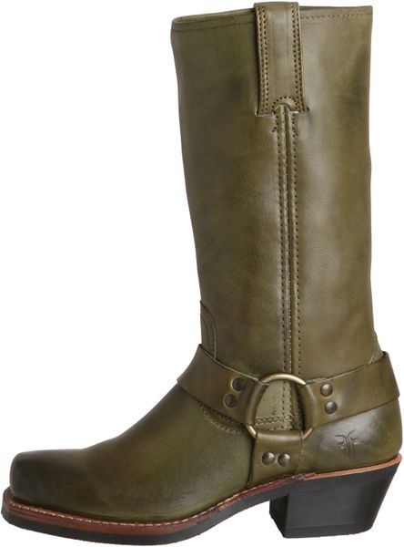 Frye Womens Harness 12r Boot in Green (olive) | Lyst