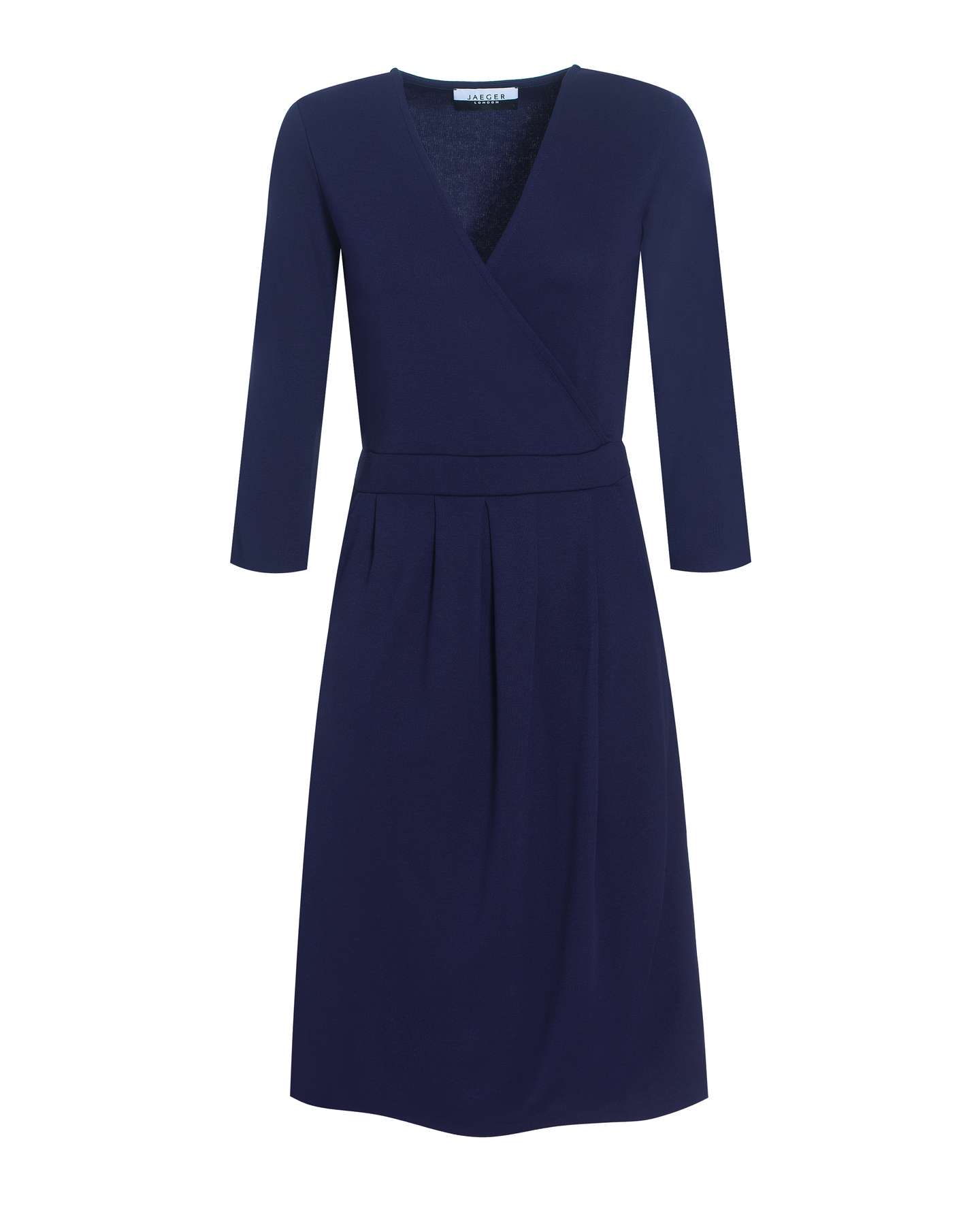 Jaeger Rebecca Jersey Wrap Dress in Blue (navy) | Lyst