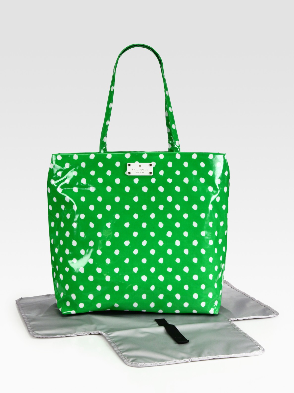 Lyst Kate Spade New York Polka Dot Baby Bag In Green Gallery