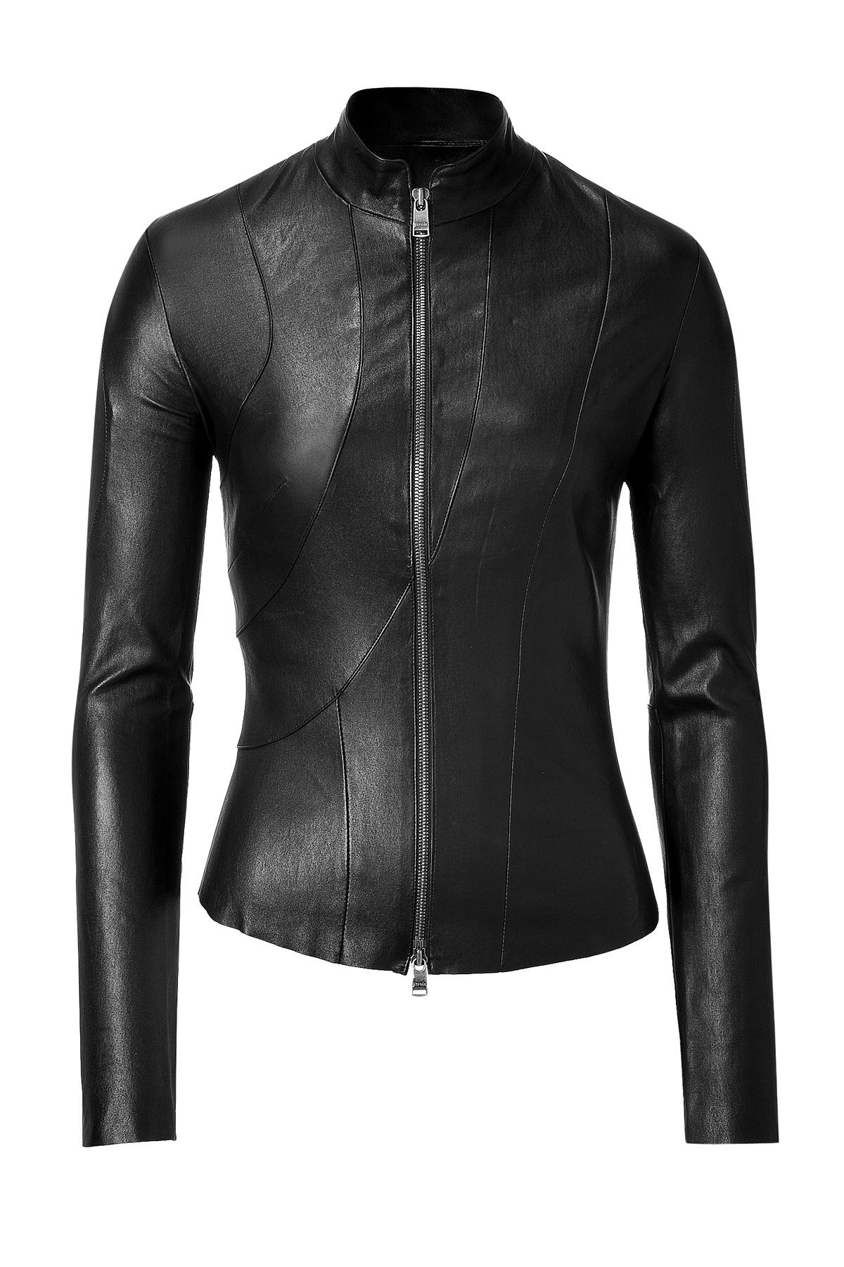Jitrois Stretch Leather Jacket In Black Lyst Gallery