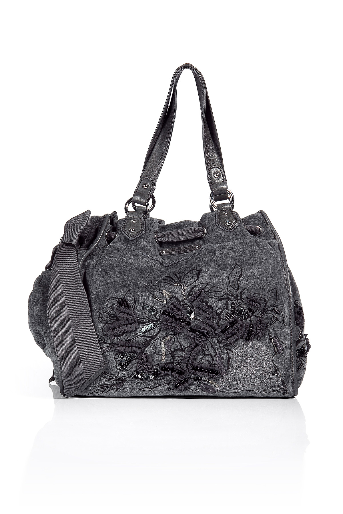 Lyst Juicy Couture Grey Sequin Daydreamer Petals Bag in Gray