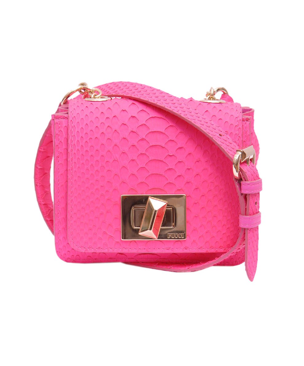 Emilio Pucci Python Leather Marquise Mini Bag in Pink | Lyst