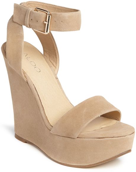 Aldo Aldo Harvat Platform Sandal in Beige | Lyst